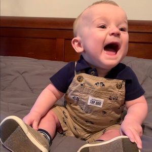 Mommy’s Top Dog 2 piece outfit -size 6 months
